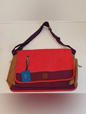 Vera Bradley Laptop Messenger Bag - Hot Lava